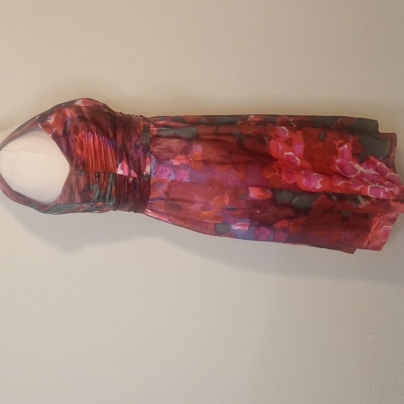 Banana Republic 100% Silk watercolour floral dress Size 6 - Picture 4 of 9